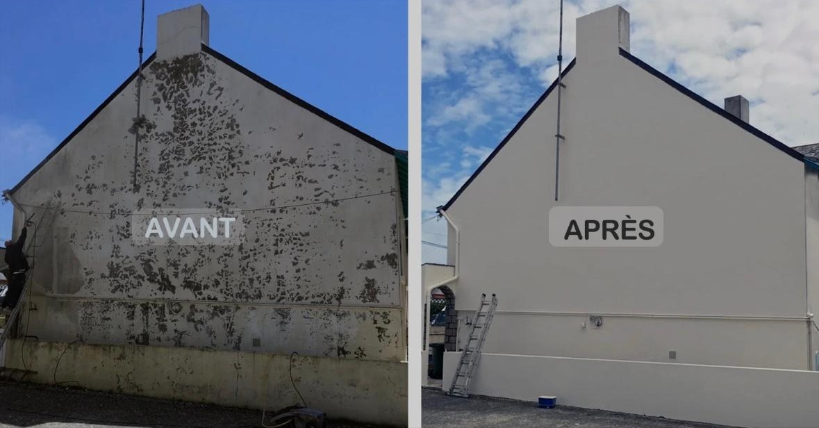 Ravalement de façade (décapage et peinture à Calais)