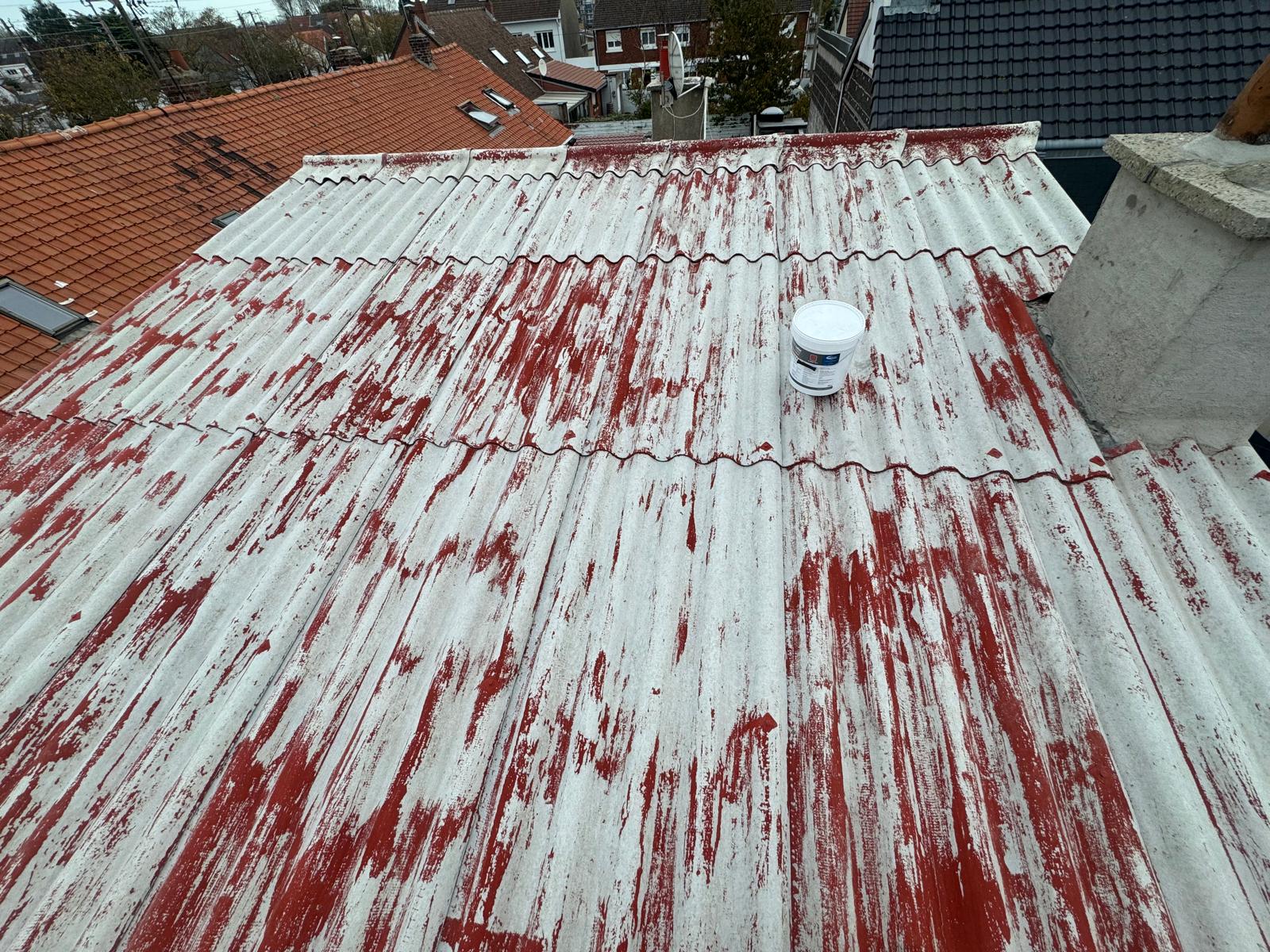 remise en peinture de toiture en tôle à Les Attaques 62 (1)