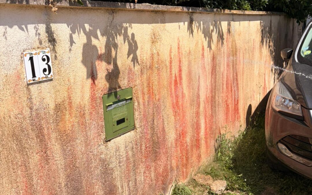 Nettoyage de muret et remise en peinture : Élimination des traces noires à Hames-Boucres